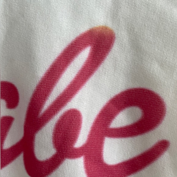 Pink Lily white “babe” sweatshirt, barbie don’t, size medium. BNWT - Picture 2 of 2